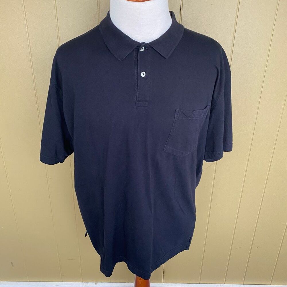 St John’s Bay men XXL 100% cotton short sleeve 2 button polo shirt